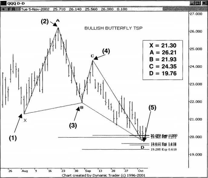 Xác định điểm vào Long bằng mẫu hình TSP bướm