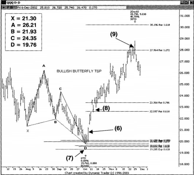 Xác định điểm vào Long bằng mẫu hình TSP bướm