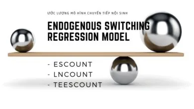 Sử dụng lệnh escount để ước lượng mô hình chuyển tiếp nội sinh trên Stata
