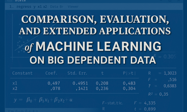 Integrated Practice Comparison Evaluation and Extended Applications of Machine Learning on Big Dependent Data