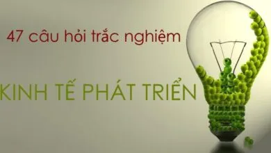 47 câu hỏi trắc nghiệm môn Kinh tế phát triển