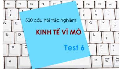 500 câu hỏi trắc nghiệm Kinh tế vĩ mô