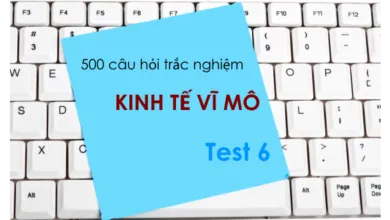 500 câu hỏi trắc nghiệm Kinh tế vĩ mô