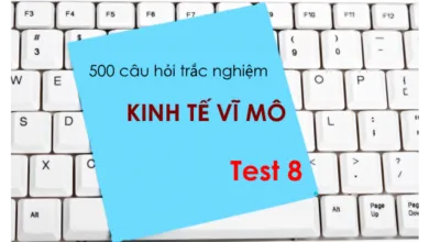 500 câu hỏi trắc nghiệm Kinh tế vĩ mô