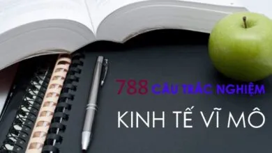 788 câu trắc nghiệm + đáp án môn Kinh tế vĩ mô