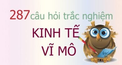 287 câu hỏi trắc nghiệm kinh tế vĩ mô (có đáp án)
