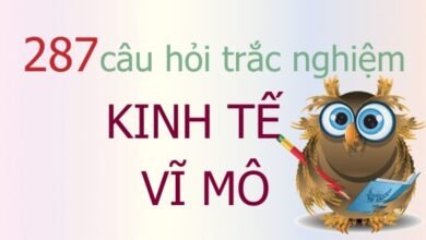 287 câu hỏi trắc nghiệm kinh tế vĩ mô (có đáp án)