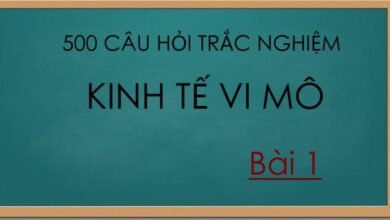 500 câu hỏi trắc nghiệm kinh tế vi mô