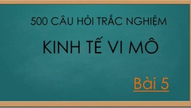 500 câu hỏi trắc nghiệm kinh tế vi mô