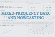 Mixed-Frequency Data and Nowcasting Real-Time Forecasting Updates in Econometrics