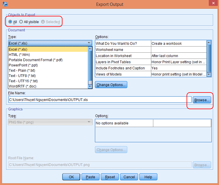 Nhập xuất dữ liệu với SPSS 5 Xuất dữ liệu từ SPSS sang Excel