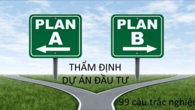 99 câu trắc nghiệm thẩm định dự án đầu tư (có đáp án kèm theo)