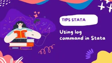 Sử dụng lệnh log trong Stata