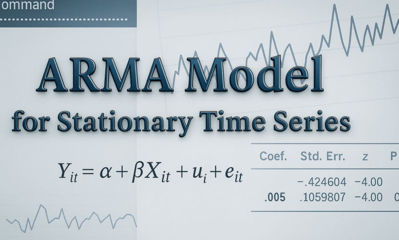 ARMA Model for Stationary Time Series: Theory and Practical Applications