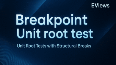 Thực hiện kiểm định breakpoint unit root test trên EViews 9