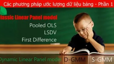 Đối với các mô hình dữ liệu bảng tĩnh tuyến tính thì cần xem xét các phương pháp ước lượng dữ liệu bảng khác như Pooled OLS, Fixed Effect, Random effects...