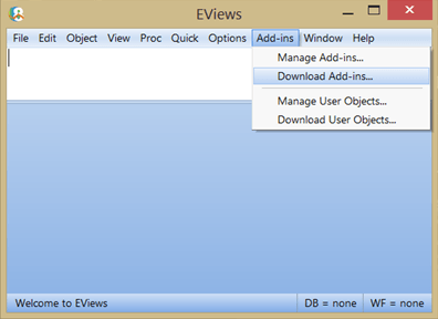 Cài đặt và sử dụng Add-in trong EViews