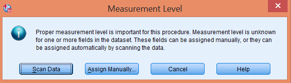 Thông báo kiểm tra thang đo dữ liệu trong SPSS