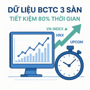 Tải dữ liệu báo cáo tài chính gồm Cân đối kế toán + Kết quả kinh doanh và Lưu chuyển tiền tệ ở 3 sàn từ năm 2001 đến nay