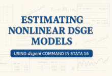 Ước lượng mô hình DSGE phi tuyến trên Stata 16