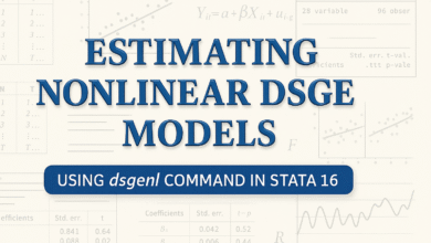 Ước lượng mô hình DSGE phi tuyến trên Stata 16