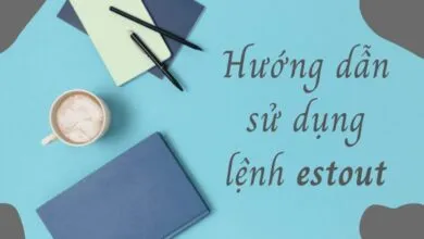 Hướng dẫn sử dụng lệnh estout để tạo bảng tổng hợp kết quả hồi quy trên Stata