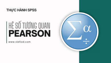 Phân tích hệ số tương quan Pearson trên SPSS