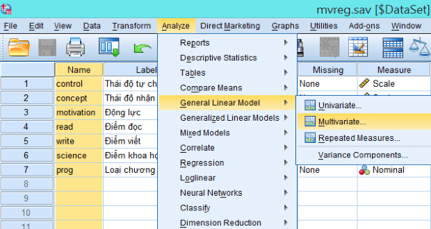 Phân tích hồi quy đa biến bội - SPSS 1 Hồi quy đa biến bội - SPSS