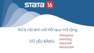 Sử dụng xteregress, xteintreg, xteprobit và xteoprobit để ước lượng mô hình hồi quy mở rộng nhằm xử lý vấn đề biến nội sinh, chọn mẫu thiên chệch ở các mô hình hồi quy tuyến tính, hồi quy probit trên dữ liệu bảng trên Stata 16