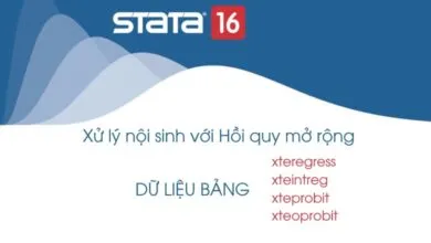 Sử dụng xteregress, xteintreg, xteprobit và xteoprobit để ước lượng mô hình hồi quy mở rộng nhằm xử lý vấn đề biến nội sinh, chọn mẫu thiên chệch ở các mô hình hồi quy tuyến tính, hồi quy probit trên dữ liệu bảng trên Stata 16