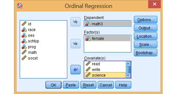 Thực hành hồi quy thứ tự - Ordinal Regression SPSS
