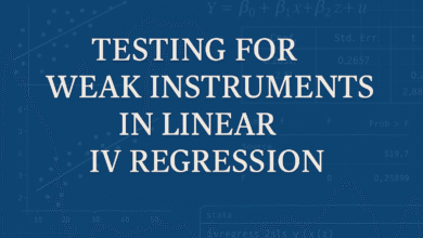 Hướng dẫn thực hiện Kiểm định biến công cụ yếu và nhận dạng thiếu trong ước lượng IV với Stata
