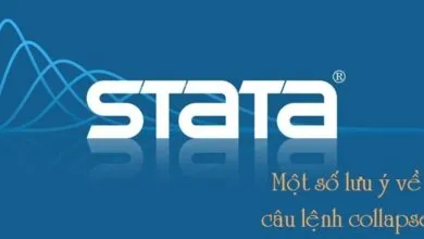 Một số lưu ý về lệnh collapse khi hồi quy