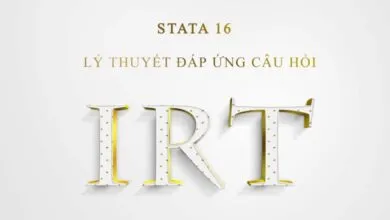 Lý thuyết IRT được sử dụng xây dựng cách đo lường các đặc điểm không quan sát được nhằm khám phá mối quan hệ giữa các đặc điểm tiềm ẩn không quan sát được