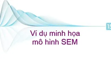 Ví dụ minh họa mô hình SEM