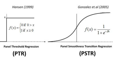Mô hình hồi quy ngưỡng với dữ liệu bảng PTR của Hansen (1999)