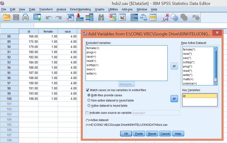 Giao diện chọn Both files provide cases