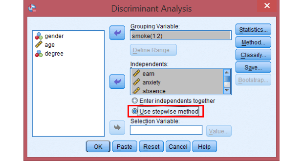 Phương pháp phân tách Stepwise - SPSS