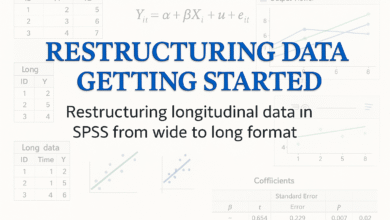 Chuyển đổi dữ liệu ngang thành bảng dọc trên SPSS