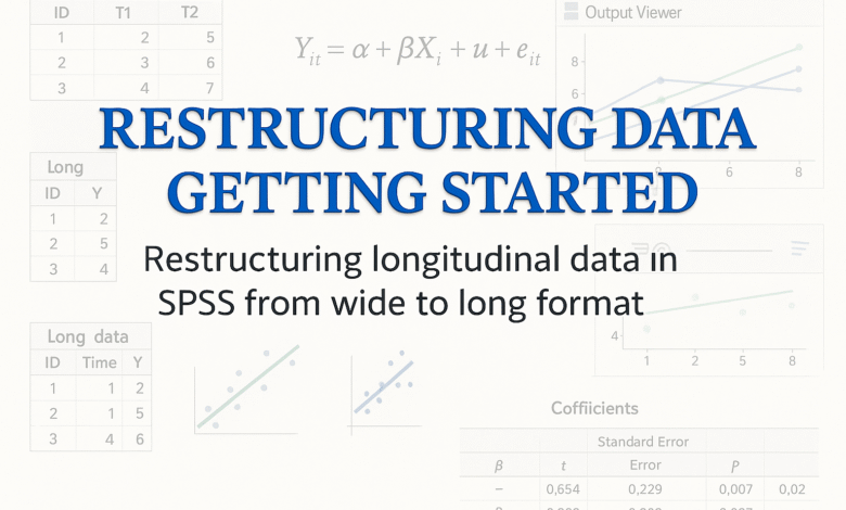 Chuyển đổi dữ liệu ngang thành bảng dọc trên SPSS