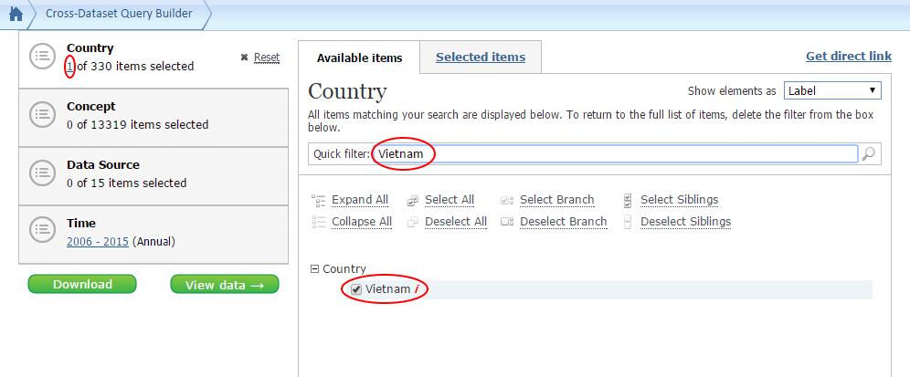 Hướng dẫn tải dữ liệu từ IMF