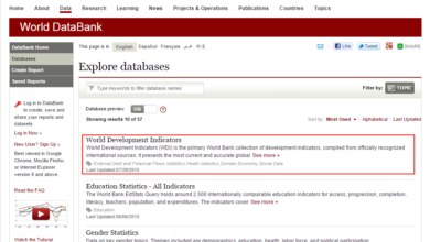 Hướng dẫn tải dữ liệu World bank