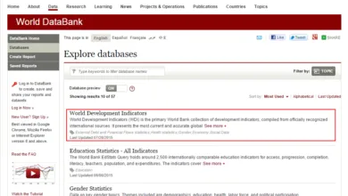 Hướng dẫn tải dữ liệu World bank
