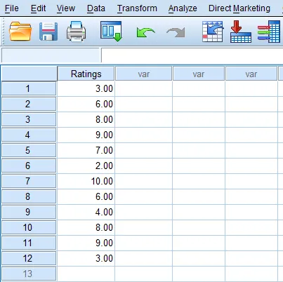 Giao diện nhập dữ liệu đánh giá thỏa mãn