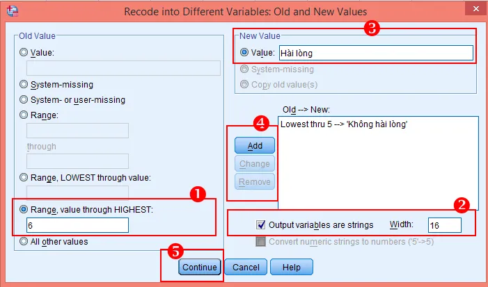 Thiết lập quy tắc Value through Highest