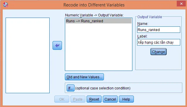 Cửa sổ thiết lập tên và nhãn cho biến mới