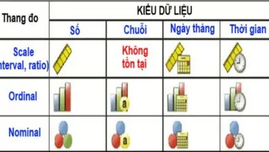 Các loại thang đo trong phân tích dữ liệu