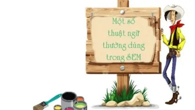 Một số thuật ngữ thường dùng trong SEM