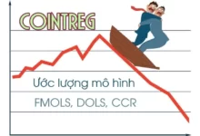 Ước lượng mô hình FMOLS DOLS bằng lệnh cointreg