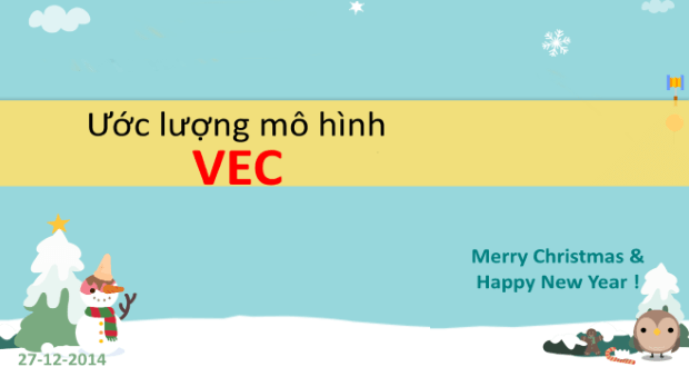 Ước lượng mô hình VEC